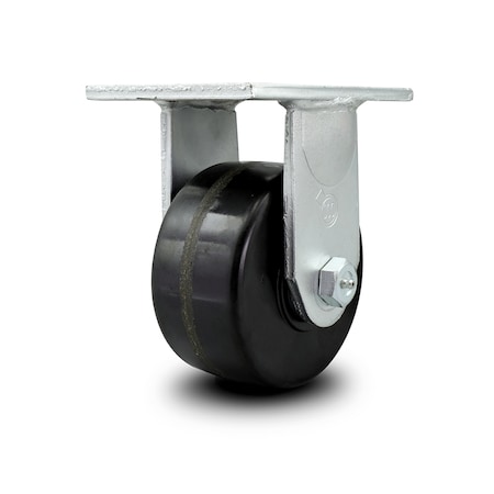 Service Caster 6 Inch Extra Heavy Duty Phenolic Wheel Rigid Top Plate Caster SCC-KP92R630-PHR